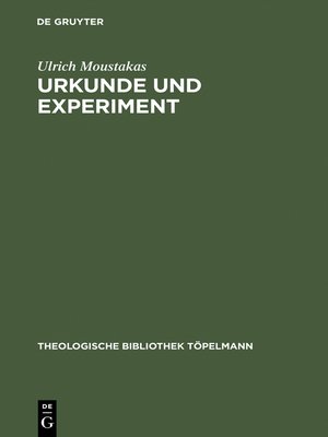 cover image of Urkunde und Experiment